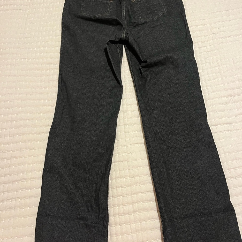 Coldwater Creek Black High-Rise Jeans with Aztec Side Trim! - Picture 3 of 5